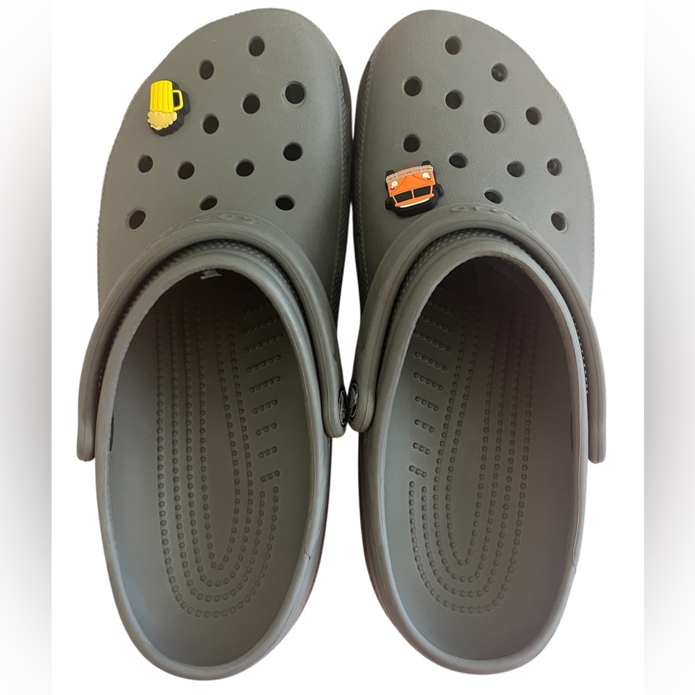 Crocs Gray Men’s Classic Clogs 10